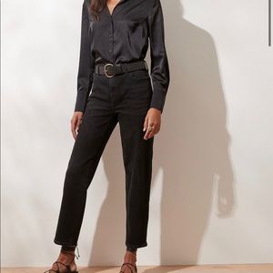 NWOT Banana Republic Black Straight Jean